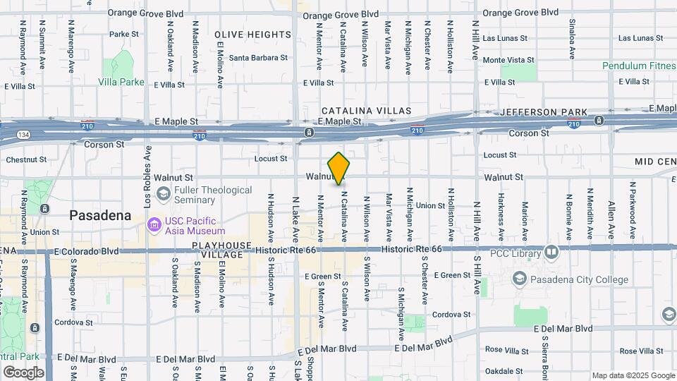 165 N Catalina Ave Map and Location Details