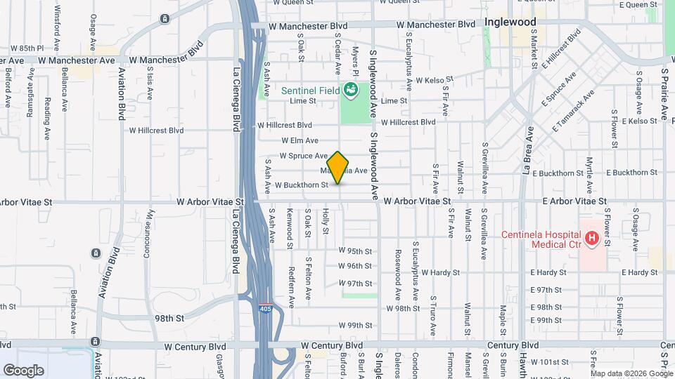 500 W Buckthorn St Map and Location Details