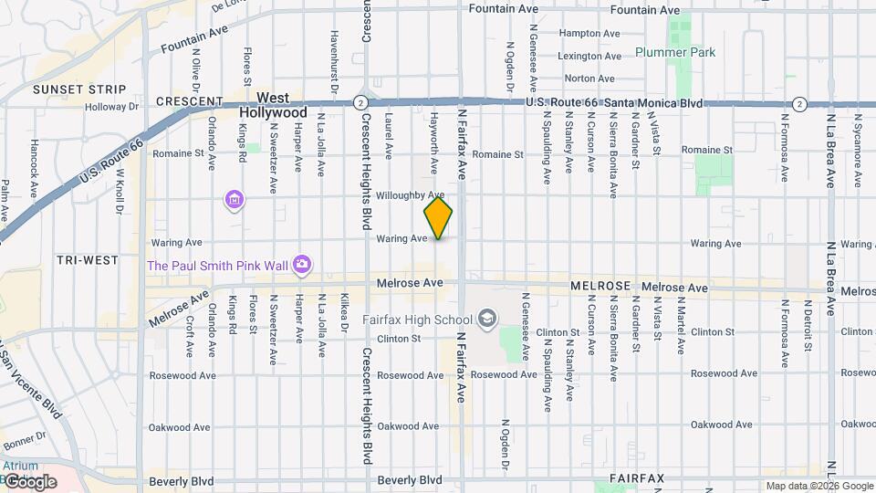 752 Hayworth Ave Map and Location Details