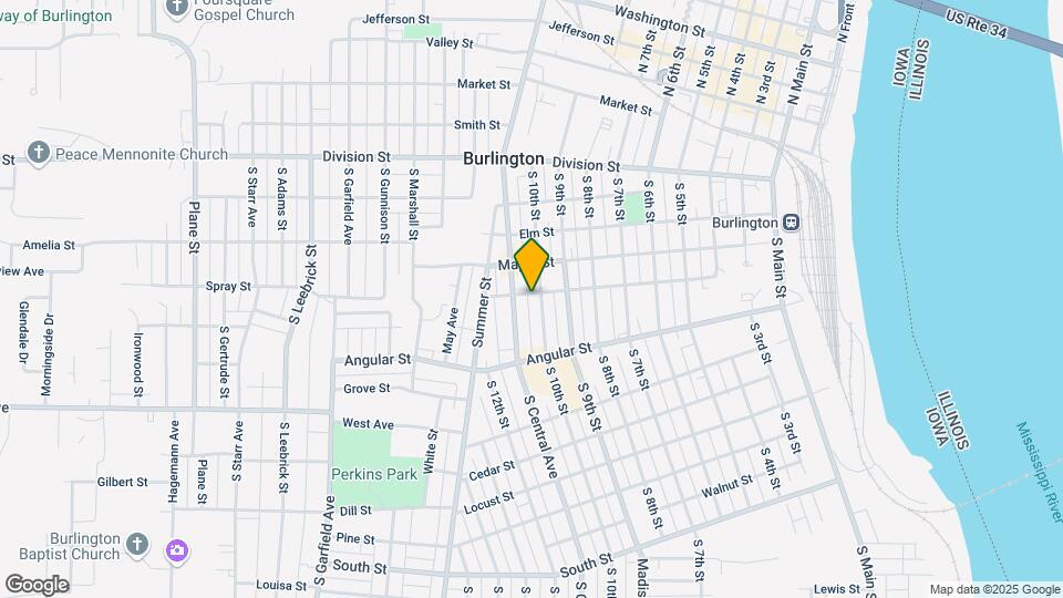 501 south 10th street, Apartment D, Unit D Map and Location Details