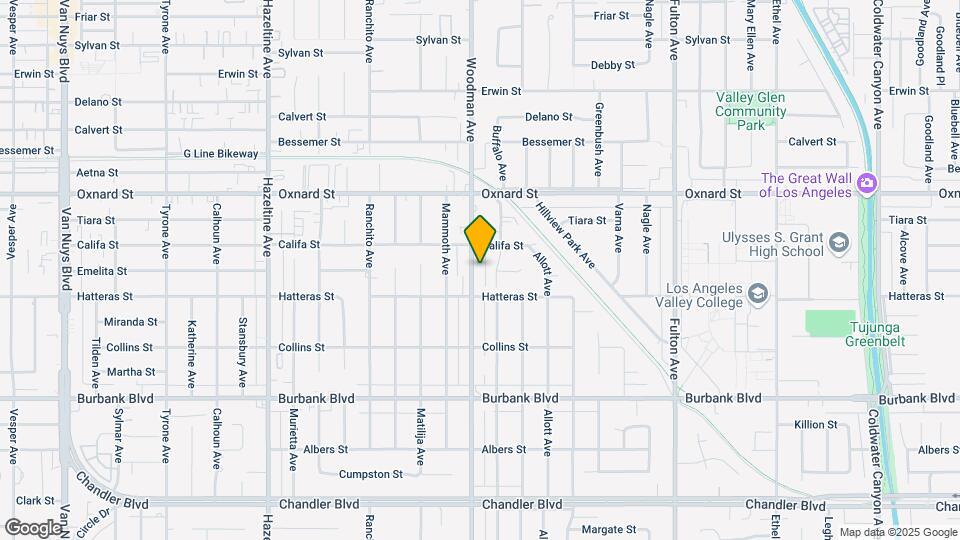 5832 Woodman Ave Mapa y Detalles de la Ubicación
