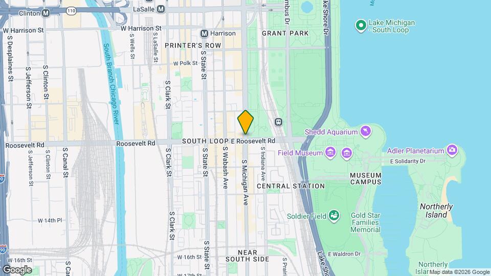 1199 S Michigan Ave, Unit 1106 Map and Location Details
