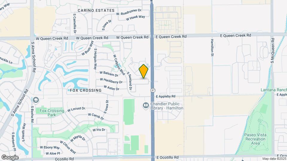 61 W Hackberry Dr Map and Location Details