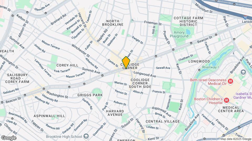 1343 Beacon St Map and Location Details