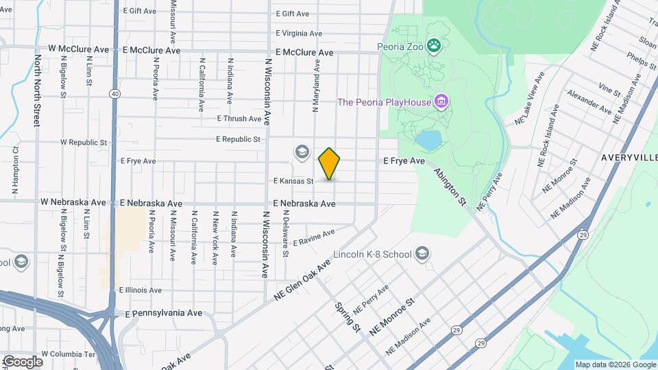 1020 E Kansas St Map and Location Details