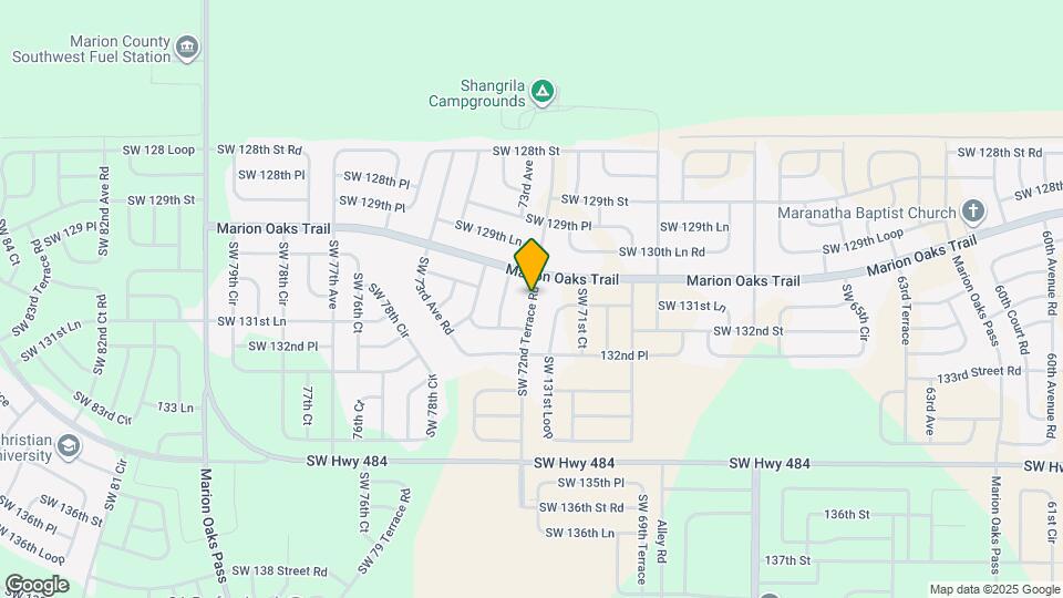 13094 SW 72nd Terrace Rd Mapa y Detalles de la Ubicación