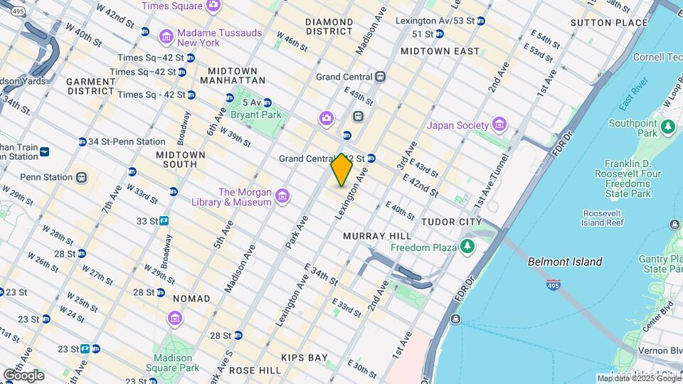 121 E 39th St, Unit 22 Map and Location Details