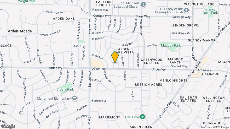 1708 Mercury Way Map and Location Details