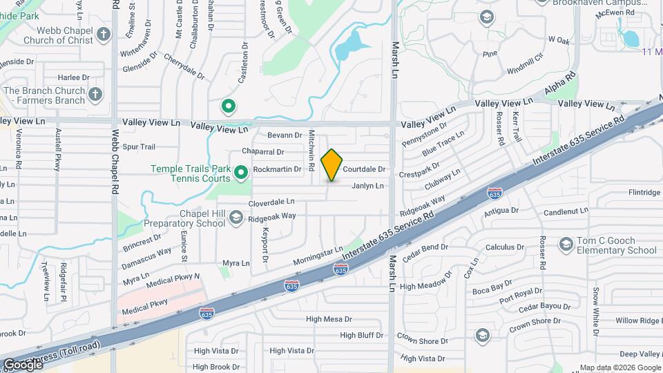 3600 Janlyn Ln Map and Location Details