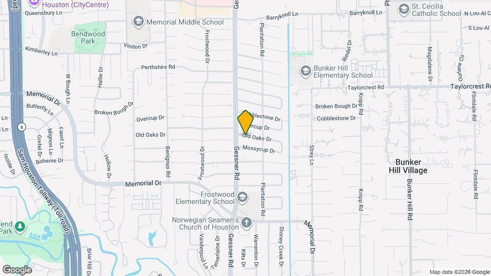 12223 Old Oaks Dr Map and Location Details