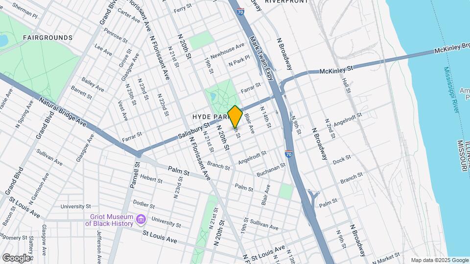 1900 Mallinckrodt St, Unit 1st Floor Map and Location Details