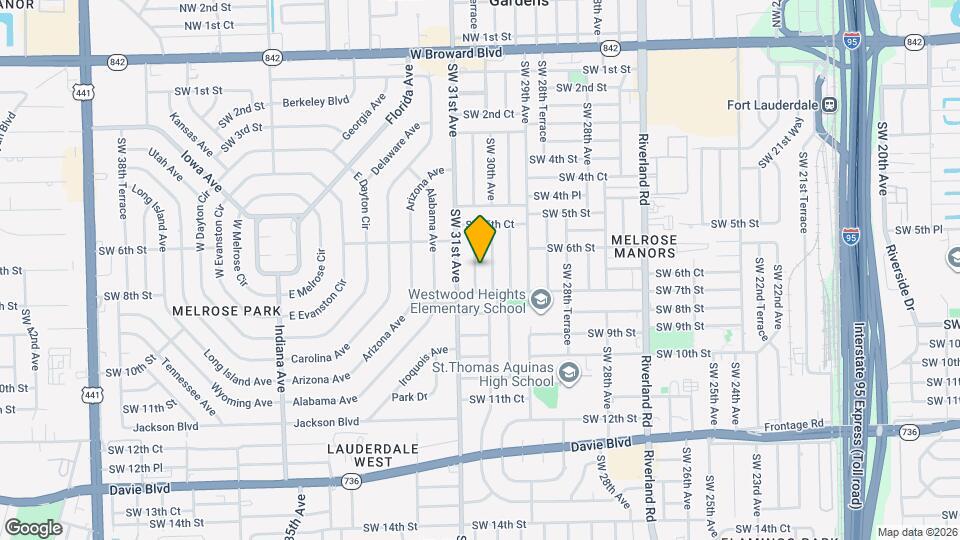 660 SW 30th Terrace Map and Location Details