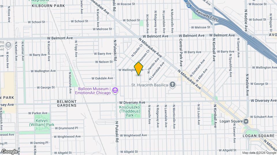 2932 N Avers Ave, Unit 1 Map and Location Details