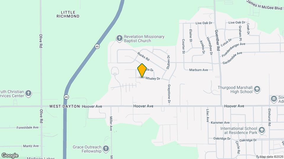 5264 Whaley Dr Map and Location Details