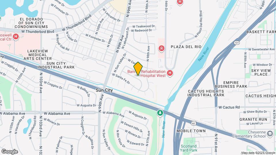 9822 W Silver Bell Dr Map and Location Details