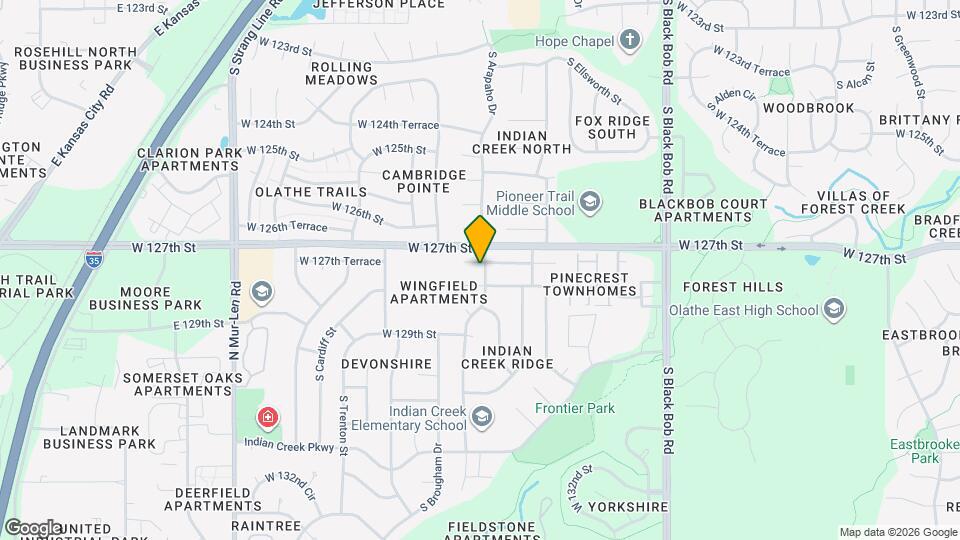 15801 W 127th Ter Mapa y Detalles de la Ubicación