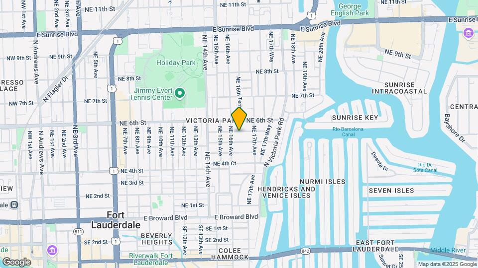 1616 NE 5th Ct Map and Location Details