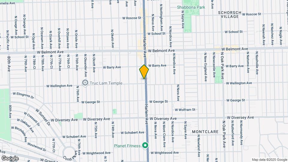 7206 W Wellington Ave Map and Location Details