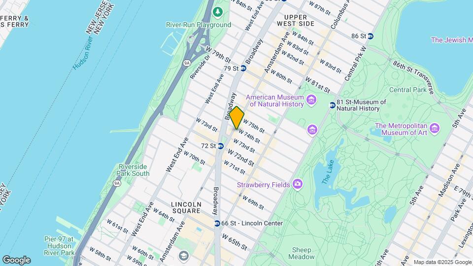 170 W 74th St Map and Location Details