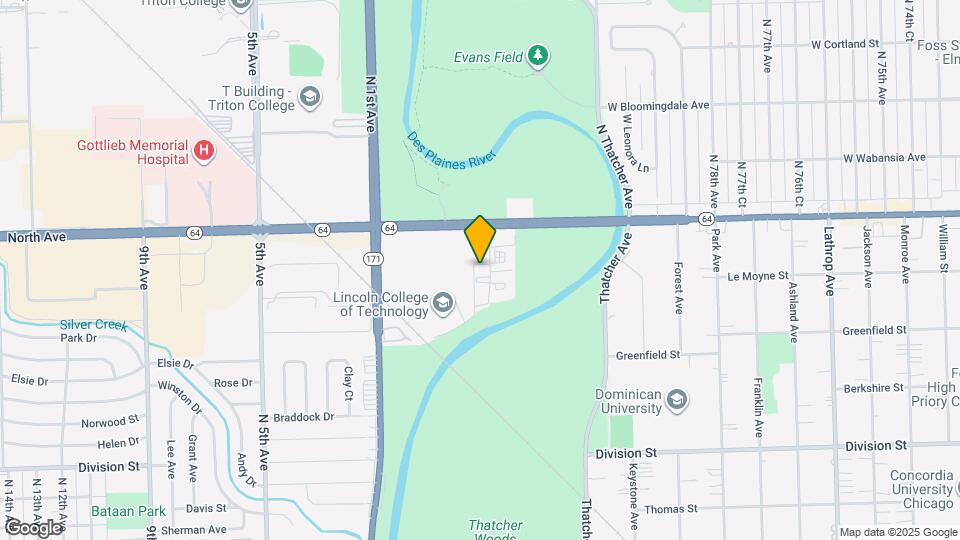 Residences of Thatcher Woods Map and Location Details