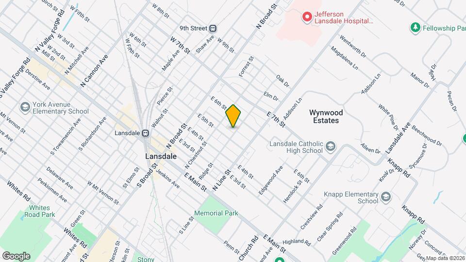 520 Ridge St Map and Location Details