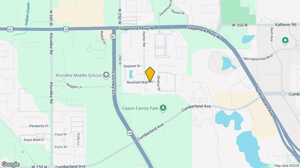 3 Bed/2 Bathroom Home in West Lafayette Map and Location Details