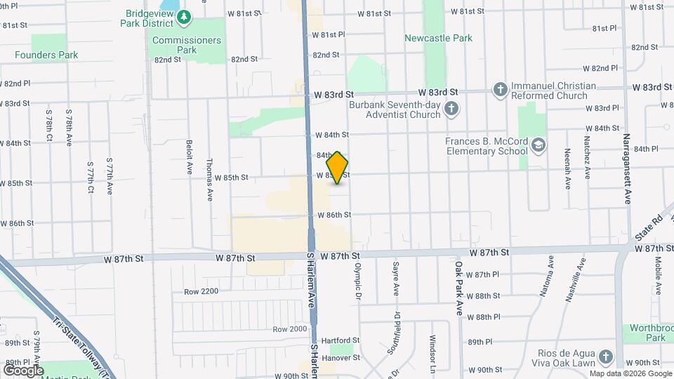 7112 W 85th Pl Map and Location Details
