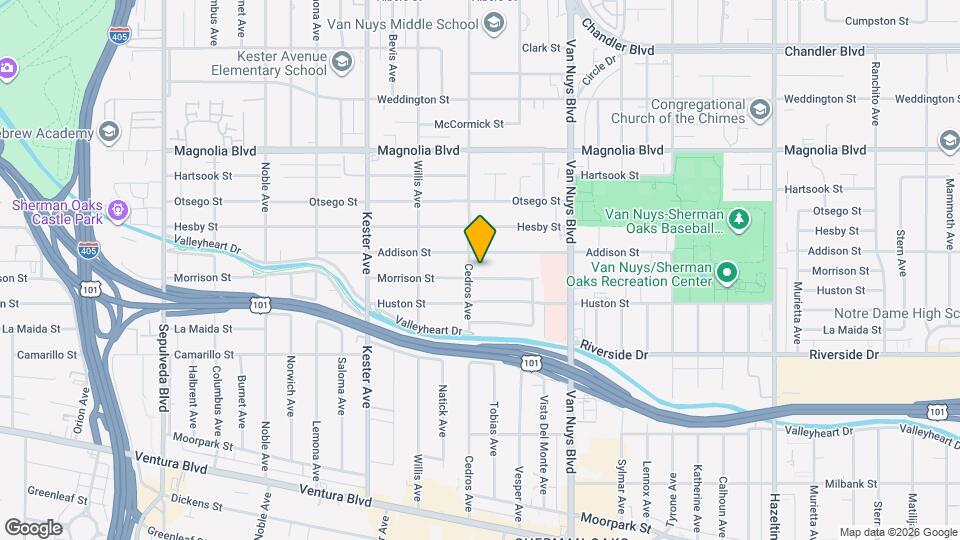 14647 Morrison St Map and Location Details