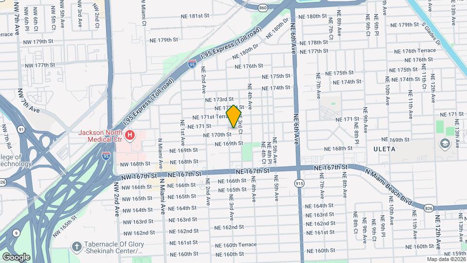 321 NE 170th St Mapa y Detalles de la Ubicación