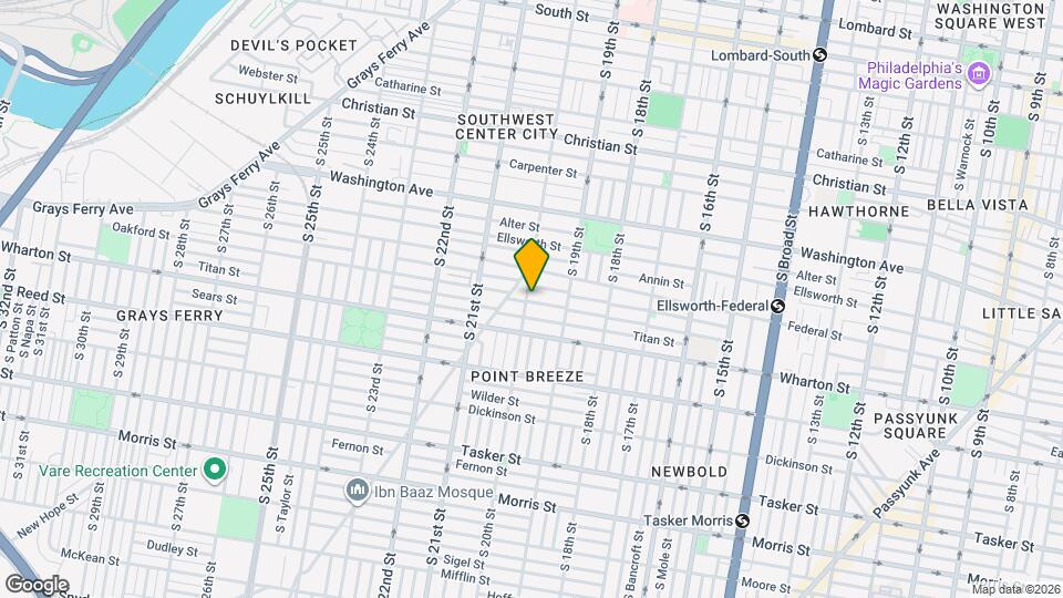 1229 S 20th St Map and Location Details