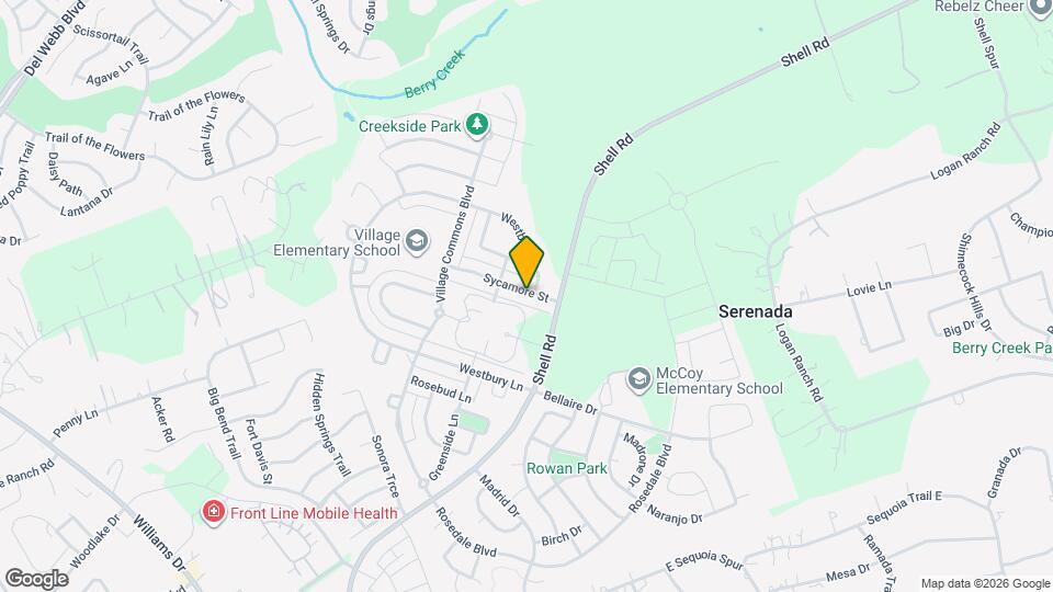 205 Sycamore St Map and Location Details