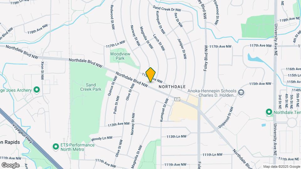 711 Northdale Blvd NW Map and Location Details