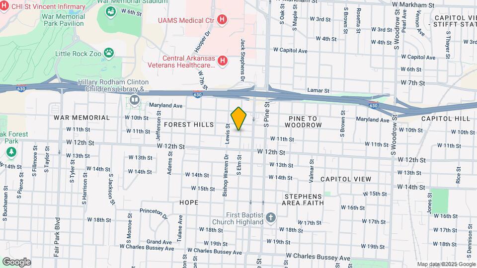 4100 W 11th St Map and Location Details