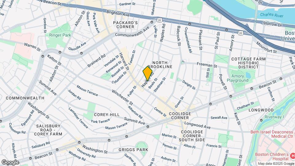 15 Naples Rd, Unit A Map and Location Details