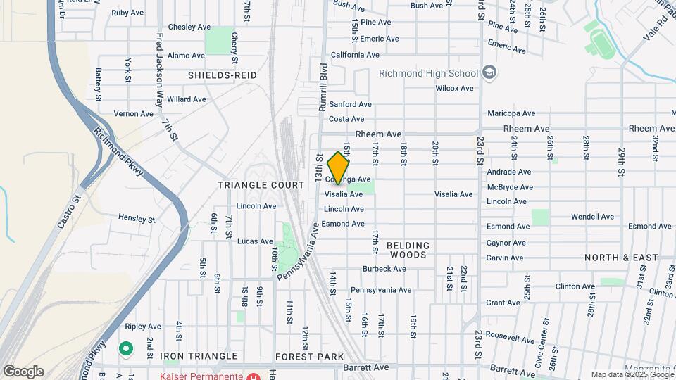 1405 Visalia Ave Map and Location Details