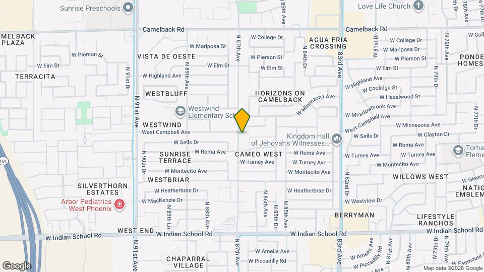 4447 N 87th Ave Map and Location Details