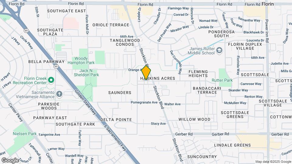 7440 Stockton Blvd Map and Location Details