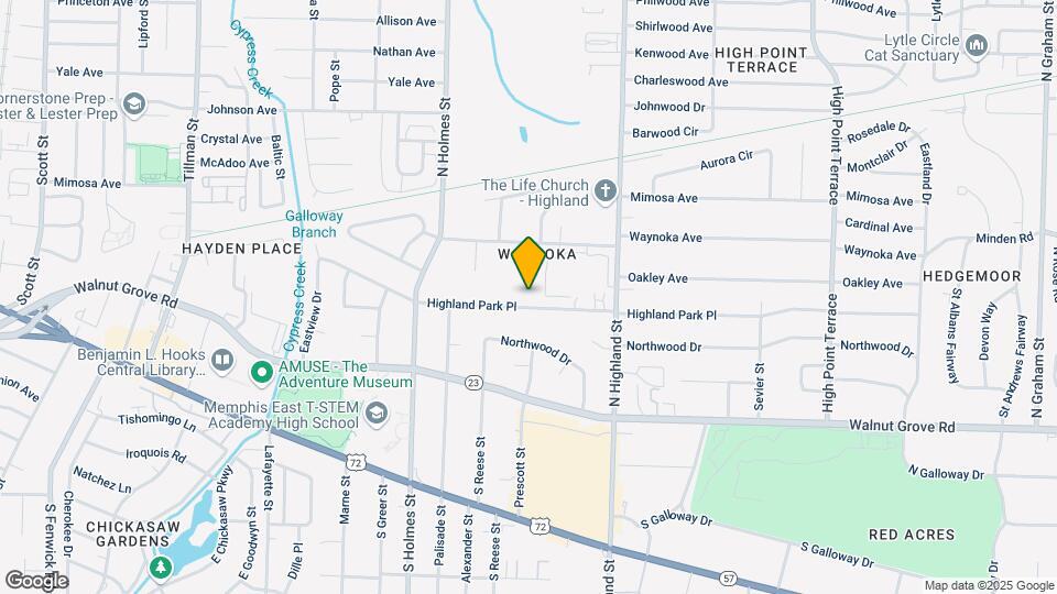 3396 Highland Park Pl Map and Location Details