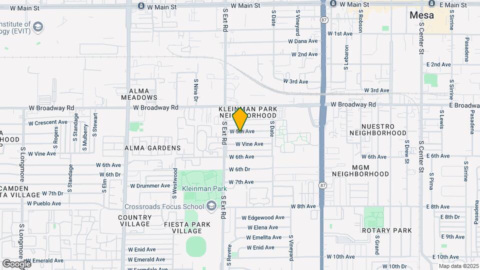 725 W 5th Ave Map and Location Details
