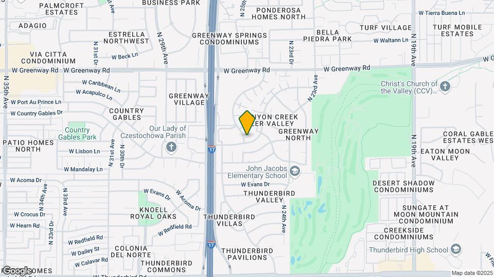14801 N 25th Dr Map and Location Details
