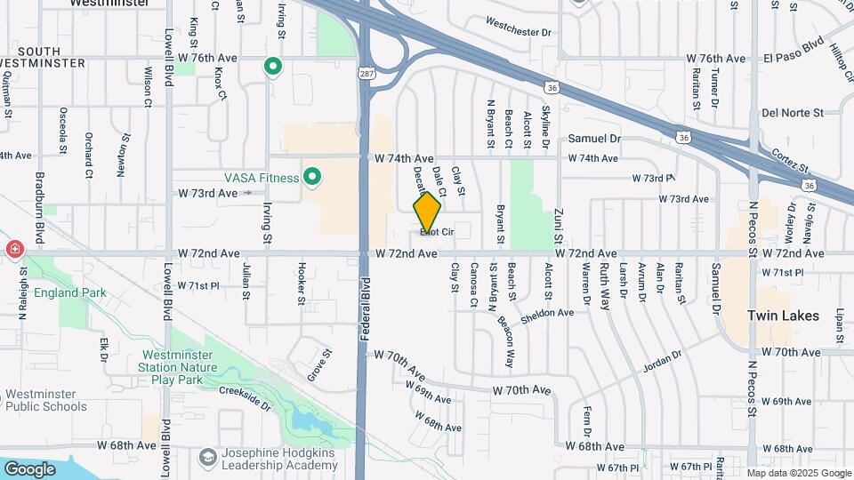 2851 Eliot Cir Map and Location Details