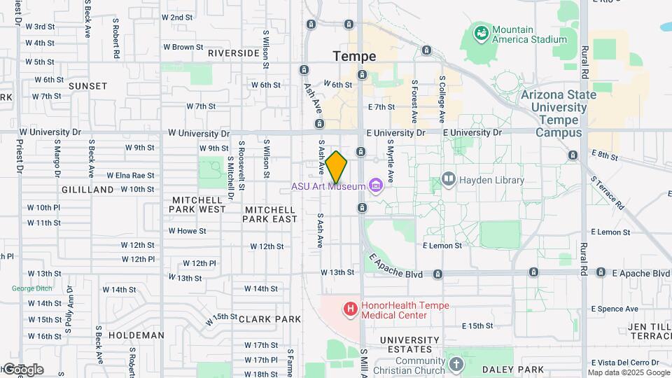 117 W 10th St, Unit 10th and Ash condo 117 Map and Location Details