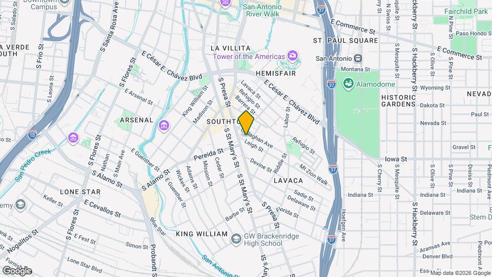 111 Leigh St Map and Location Details