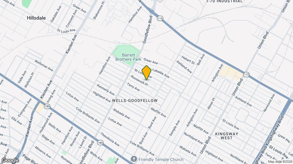 5657 Roosevelt Pl Map and Location Details