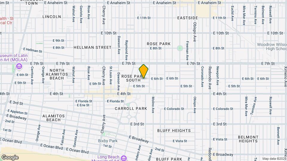 2506-2510 E 6th St Map and Location Details