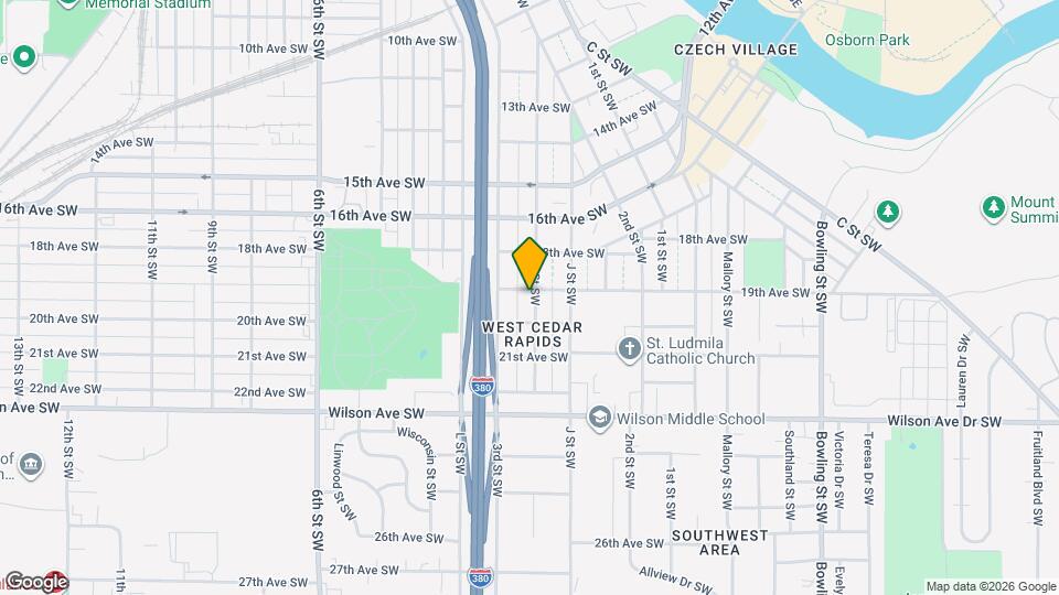 1906 K St SW Mapa y Detalles de la Ubicación