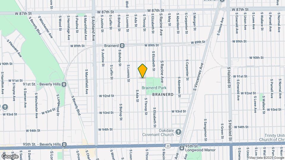 1307 W 91st St Map and Location Details