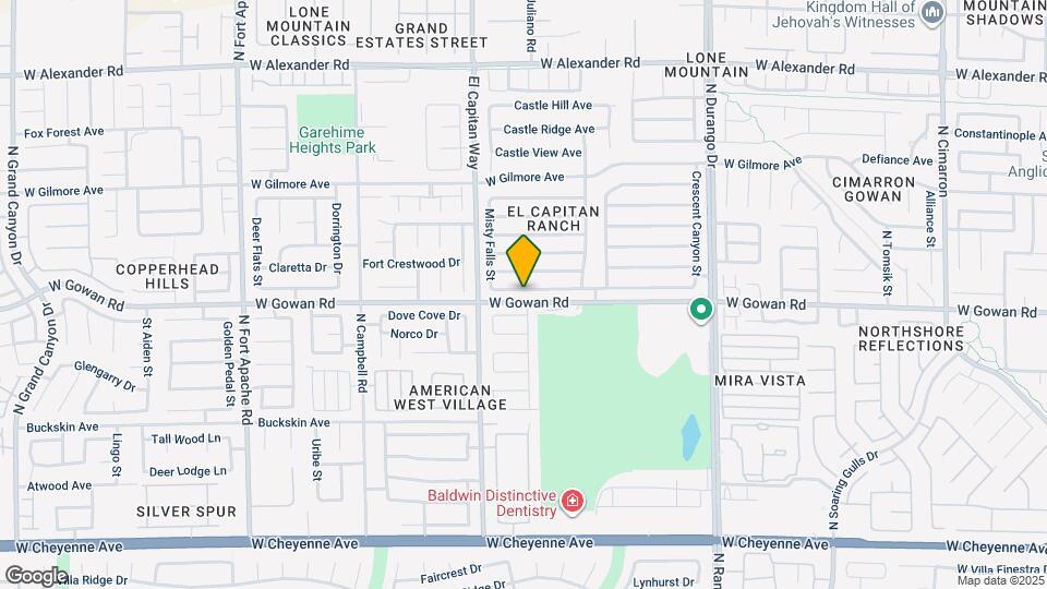 8737 Raindrop Canyon Ave Map and Location Details
