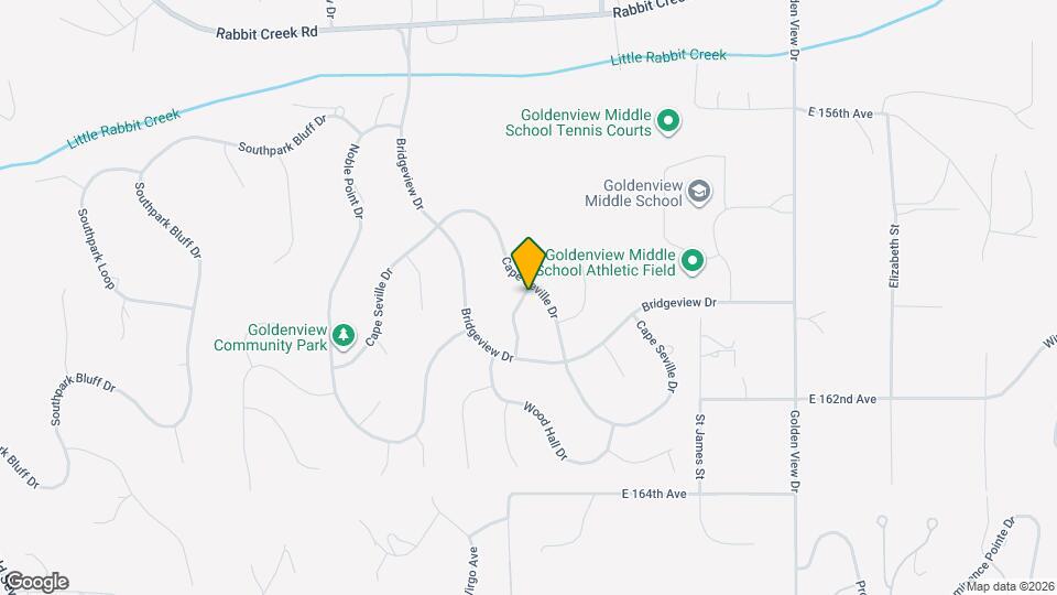 16001 Hidden Creek Ln Map and Location Details