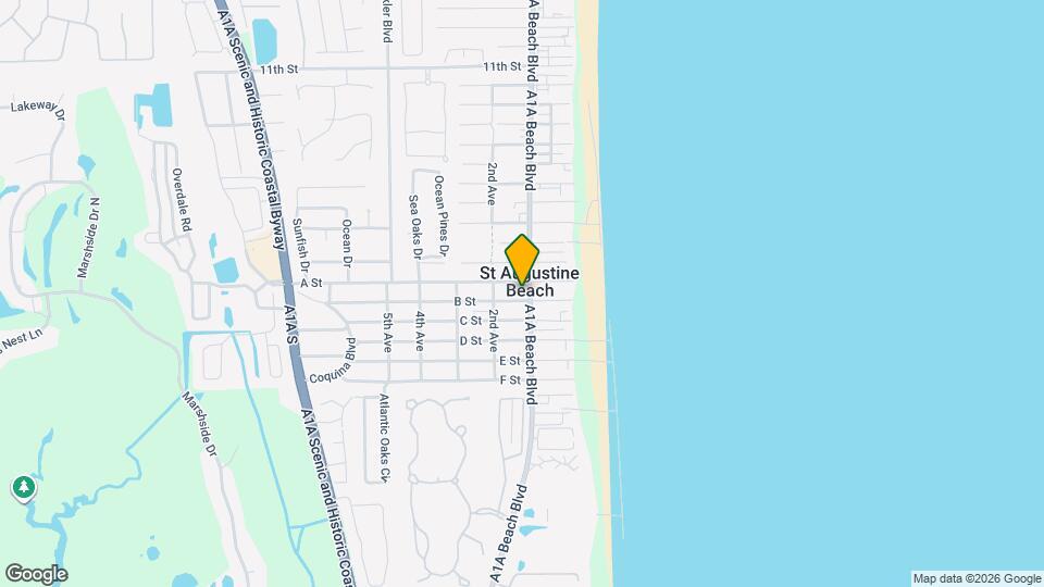 711-A1a A1A Beach Blvd Map and Location Details